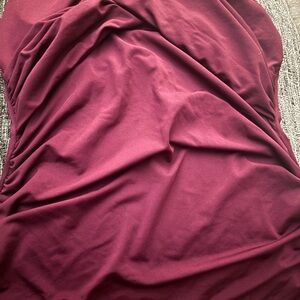 Elegant Burgundy tank top